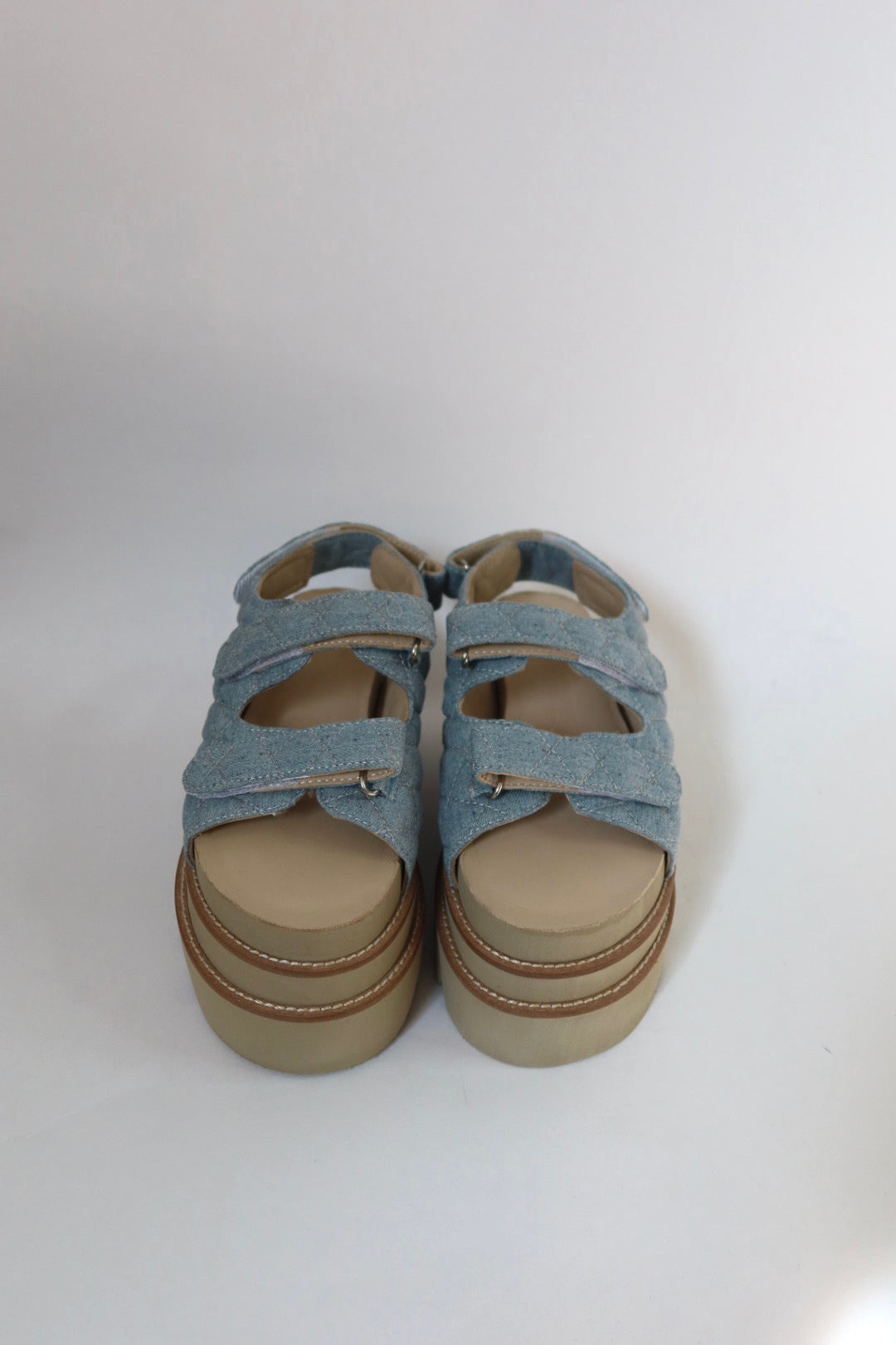 PLATAFORMAS FLORENCIA - DENIM SKY BLUE