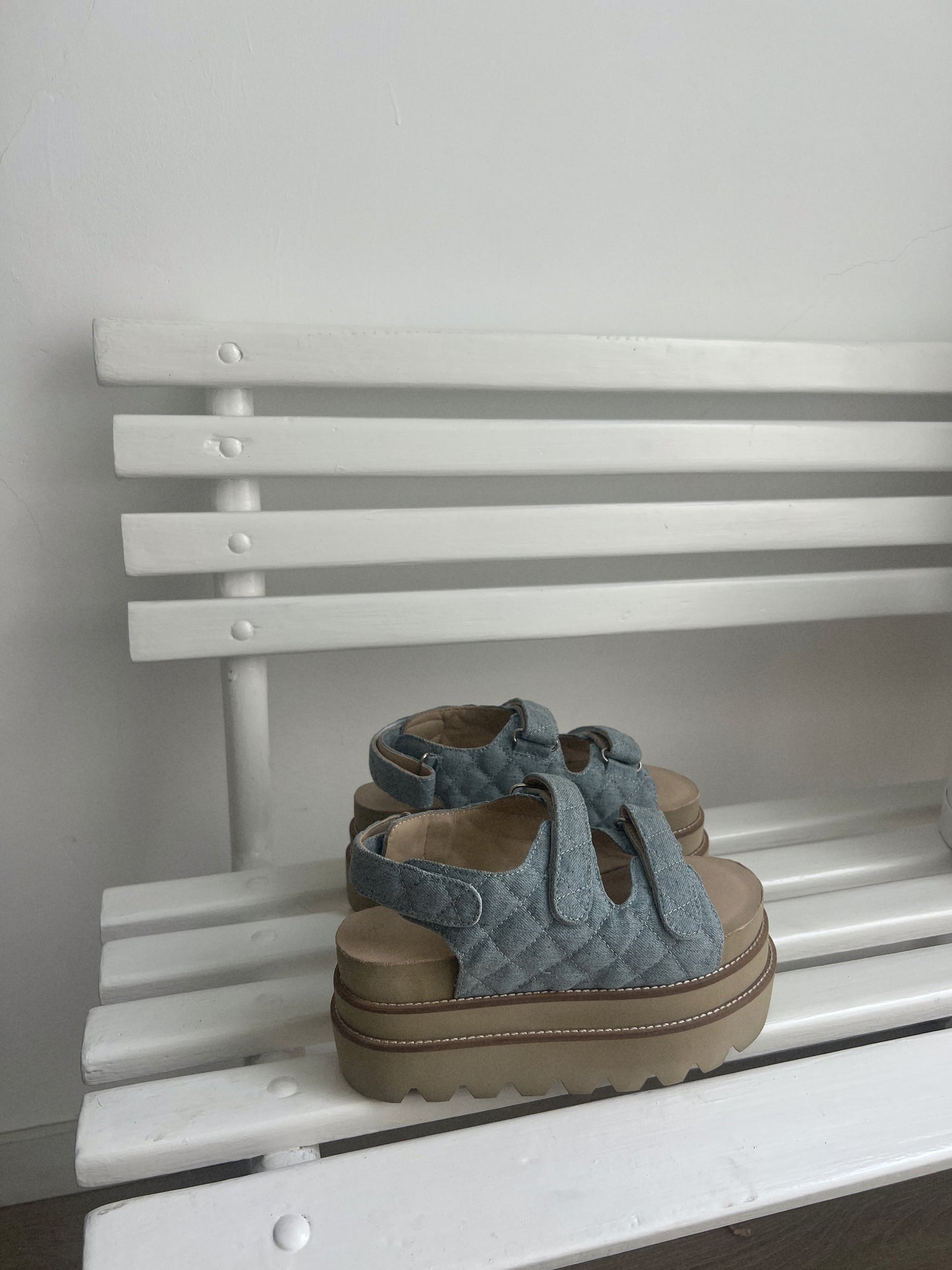 PLATAFORMAS FLORENCIA - DENIM SKY BLUE