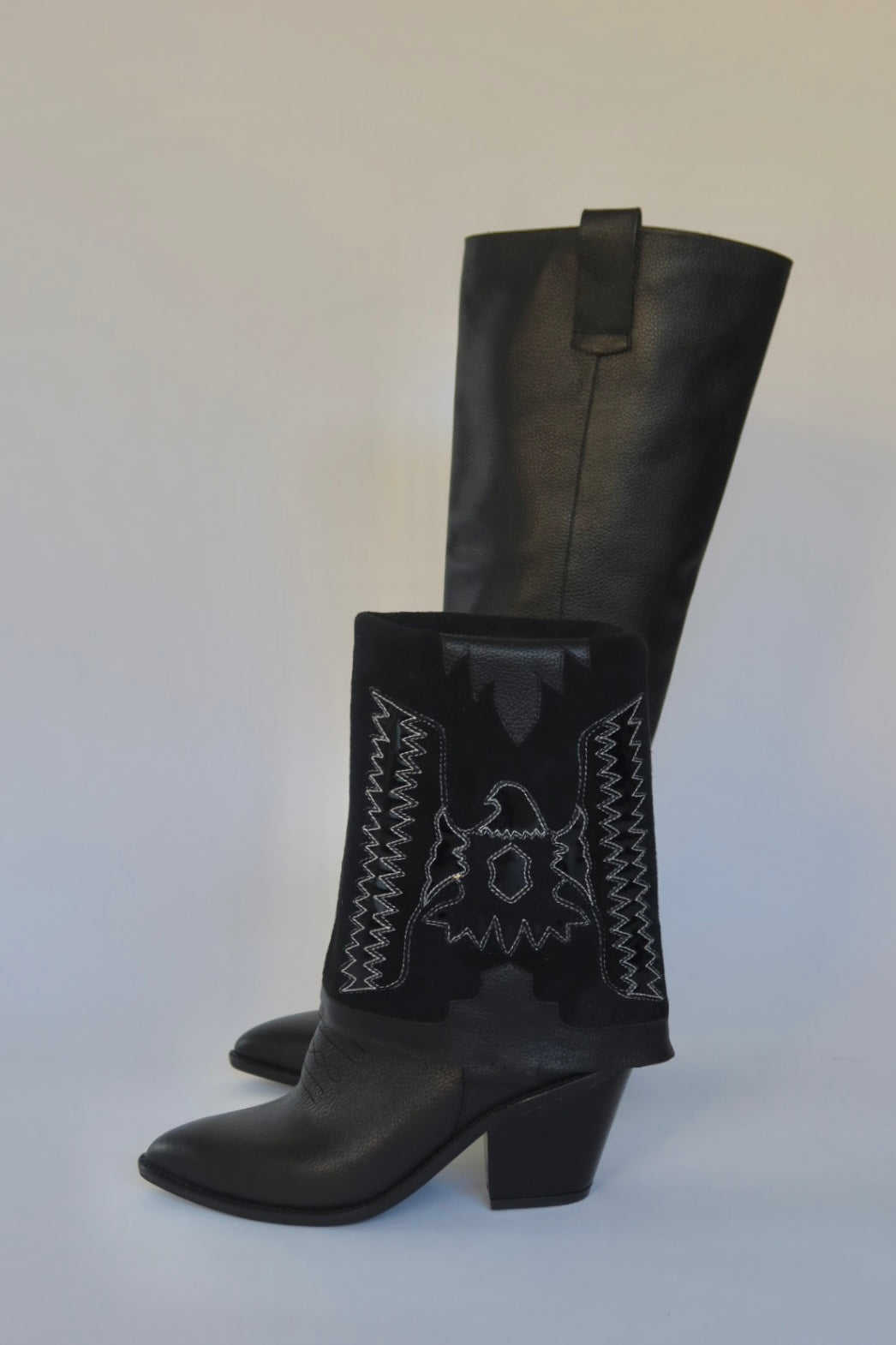 BOTA COURTNEY 2 EN 1  - NEGRO