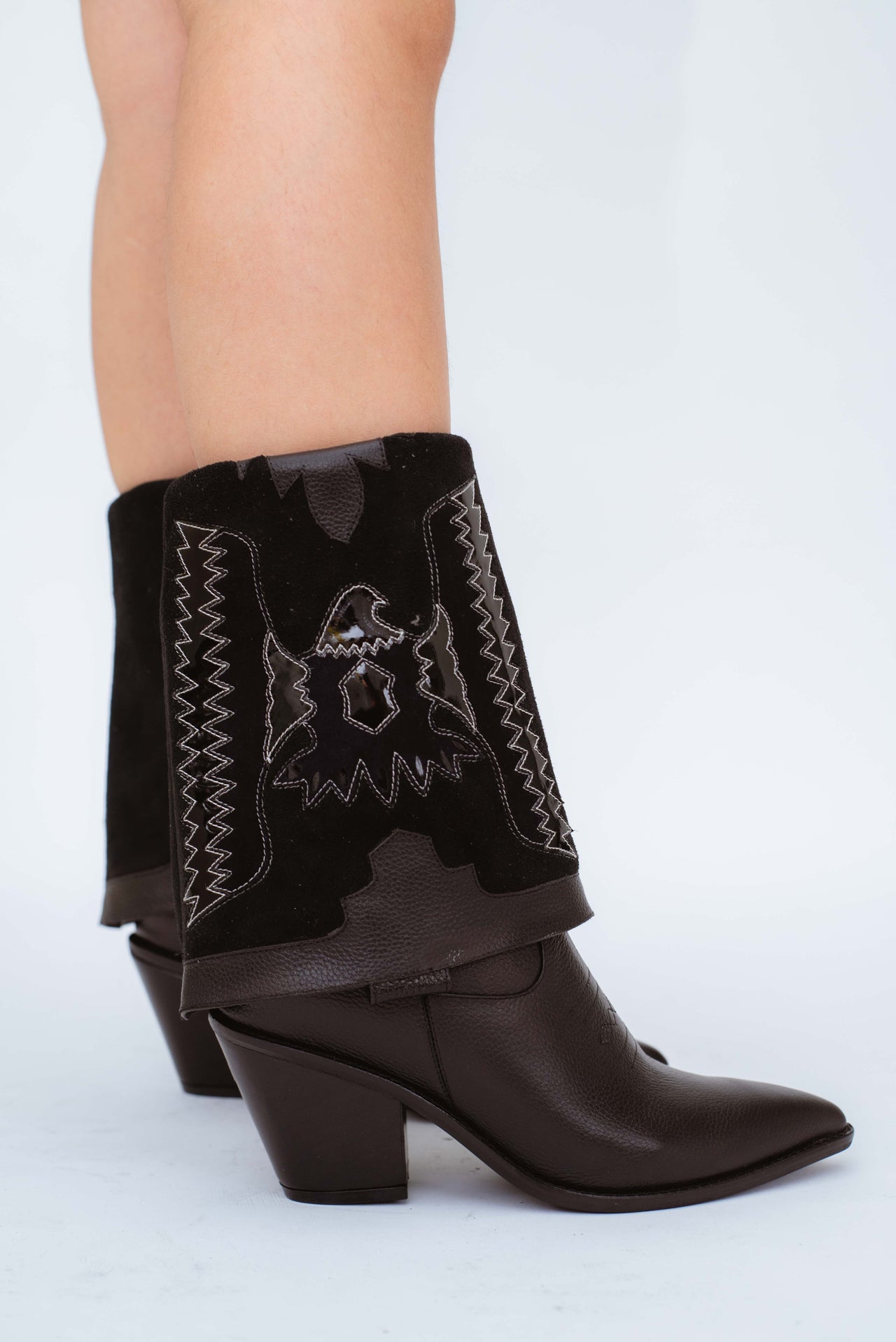 BOTA COURTNEY 2 EN 1  - NEGRO