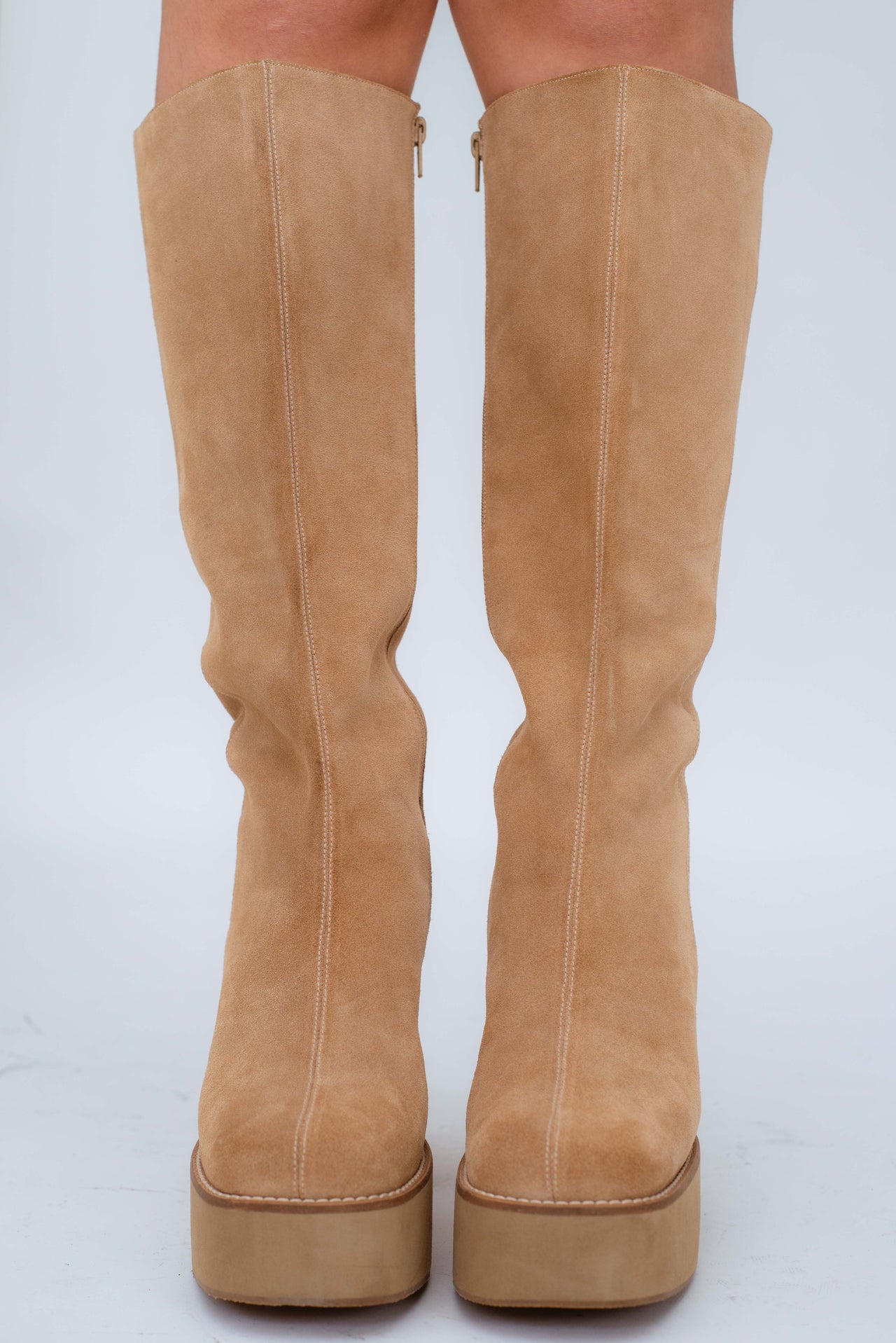 MEGAN BOOTS - VAINILLA GAMUZA