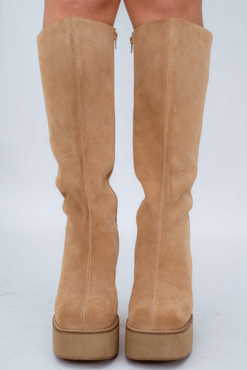 MEGAN BOOTS - VAINILLA GAMUZA