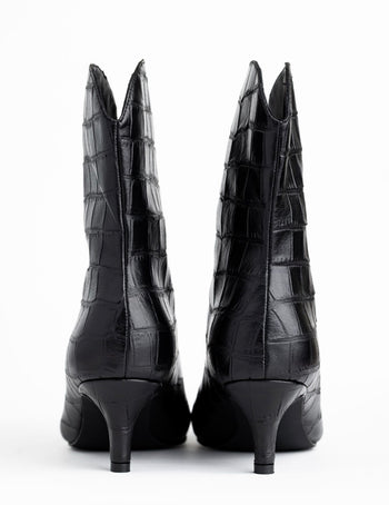 BOTIN MIA - NEGRO CROCO
