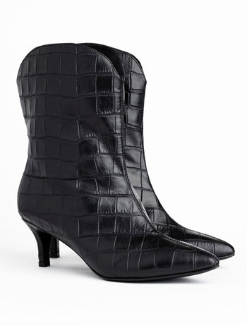 BOTIN MIA - NEGRO CROCO