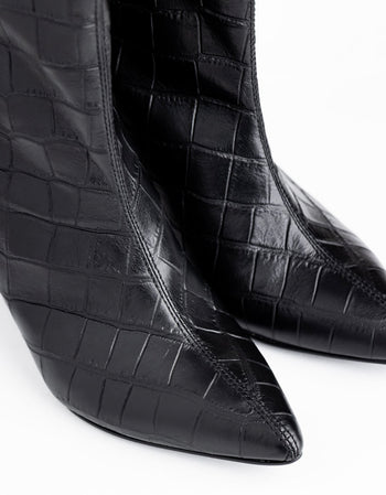 BOTIN MIA - NEGRO CROCO